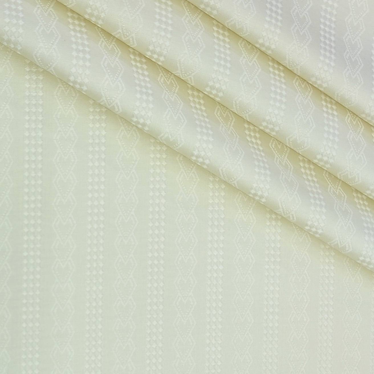 Shirt Fabric Soktas Finest Tencil Giza Cotton Jacquard Colour Butter Cream